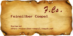 Feinsilber Csepel névjegykártya
